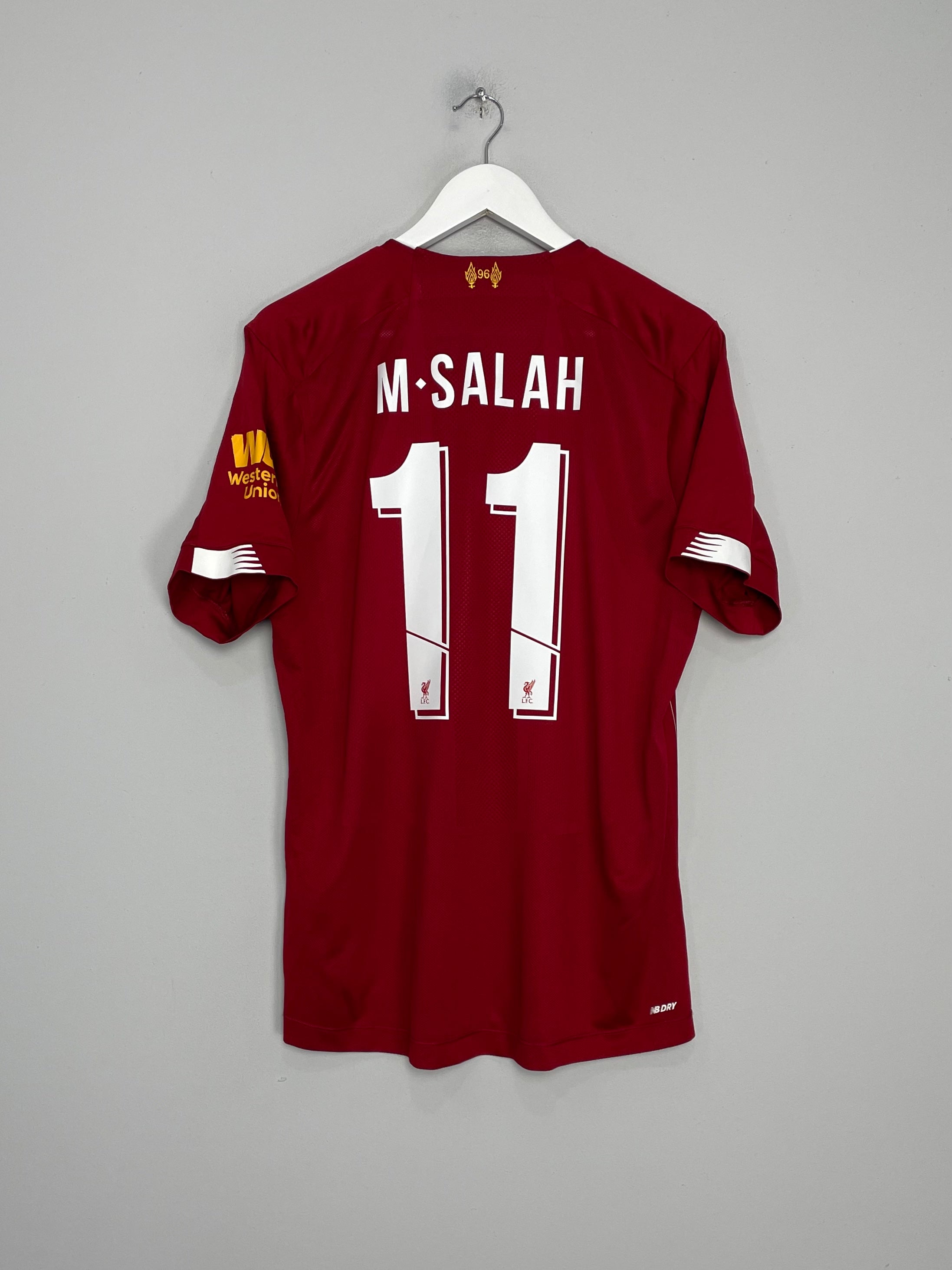 Shop 2019/20 LIVERPOOL SALAH #11 HOME SHIRT (L) NEW BALANCE, classic football shirts, vintage football shirts & retro soccer jerseys at Cult Kits