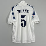 Shop 2001 REAL MADRID ZIDANE #5 HOME SHIRT (L) ADIDAS, classic football shirts, vintage football shirts & retro soccer jerseys at Cult Kits