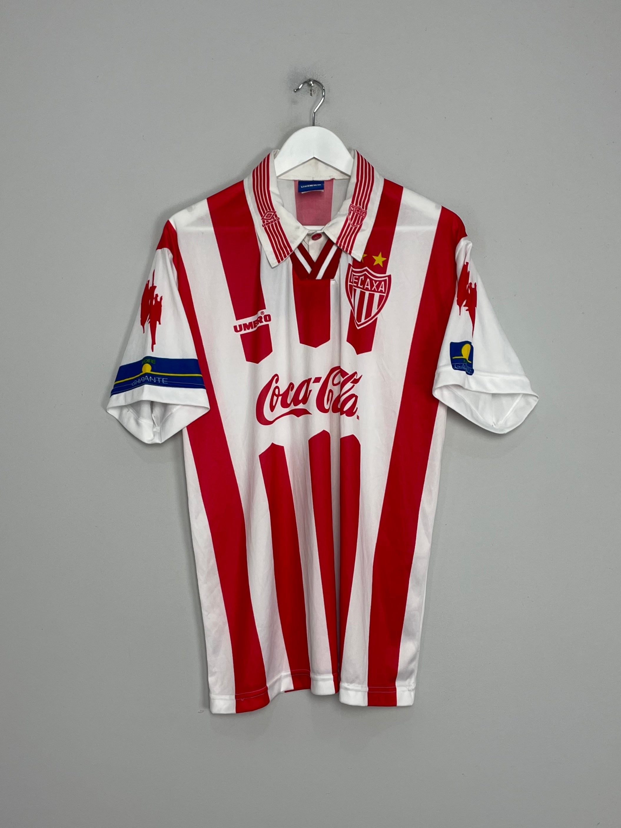 Shop 1997/98 NECAXA HOME SHIRT (L) UMBRO, classic football shirts, vintage football shirts & retro soccer jerseys at Cult Kits
