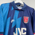 Shop 1995/96 ARSENAL BERGKAMP #10 AWAY SHIRT (XL) NIKE, classic football shirts, vintage football shirts & retro soccer jerseys at Cult Kits