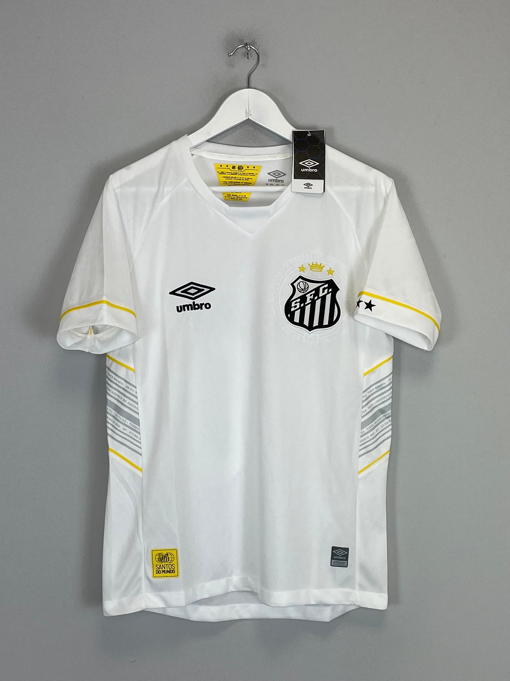 Shop 2022/23 SANTOS BASER #10 *BNWT* HOME SHIRT (S) UMBRO, classic football shirts, vintage football shirts & retro soccer jerseys at Cult Kits