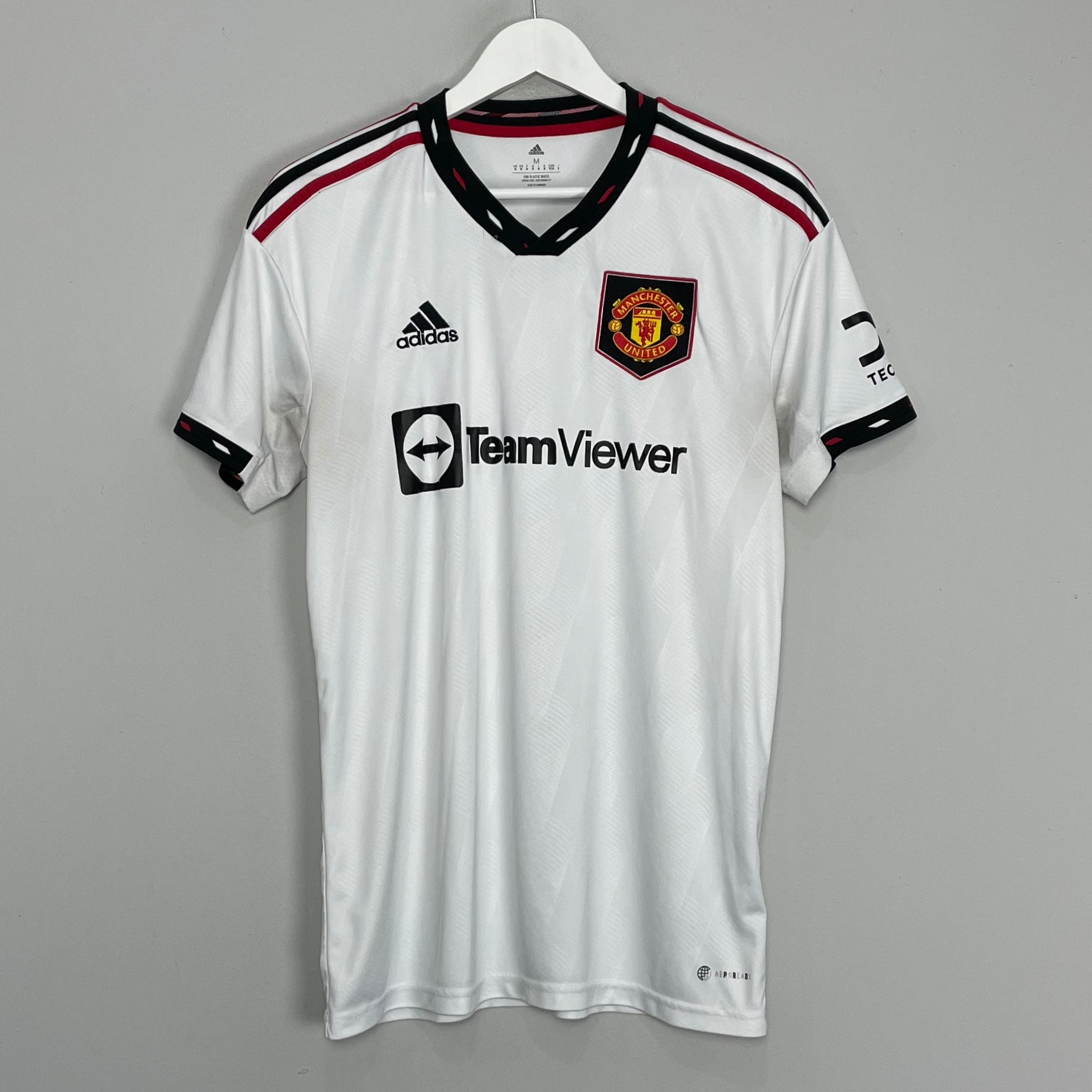 Shop 2022/23 MANCHESTER UNITED AWAY SHIRT (M) ADIDAS, classic football shirts, vintage football shirts & retro soccer jerseys at Cult Kits