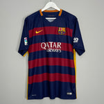 Shop 2015/16 BARCELONA MESSI #10 HOME SHIRT (XL) NIKE, classic football shirts, vintage football shirts & retro soccer jerseys at Cult Kits