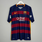 Shop 2015/16 BARCELONA MESSI #10 HOME SHIRT (XL) NIKE, classic football shirts, vintage football shirts & retro soccer jerseys at Cult Kits