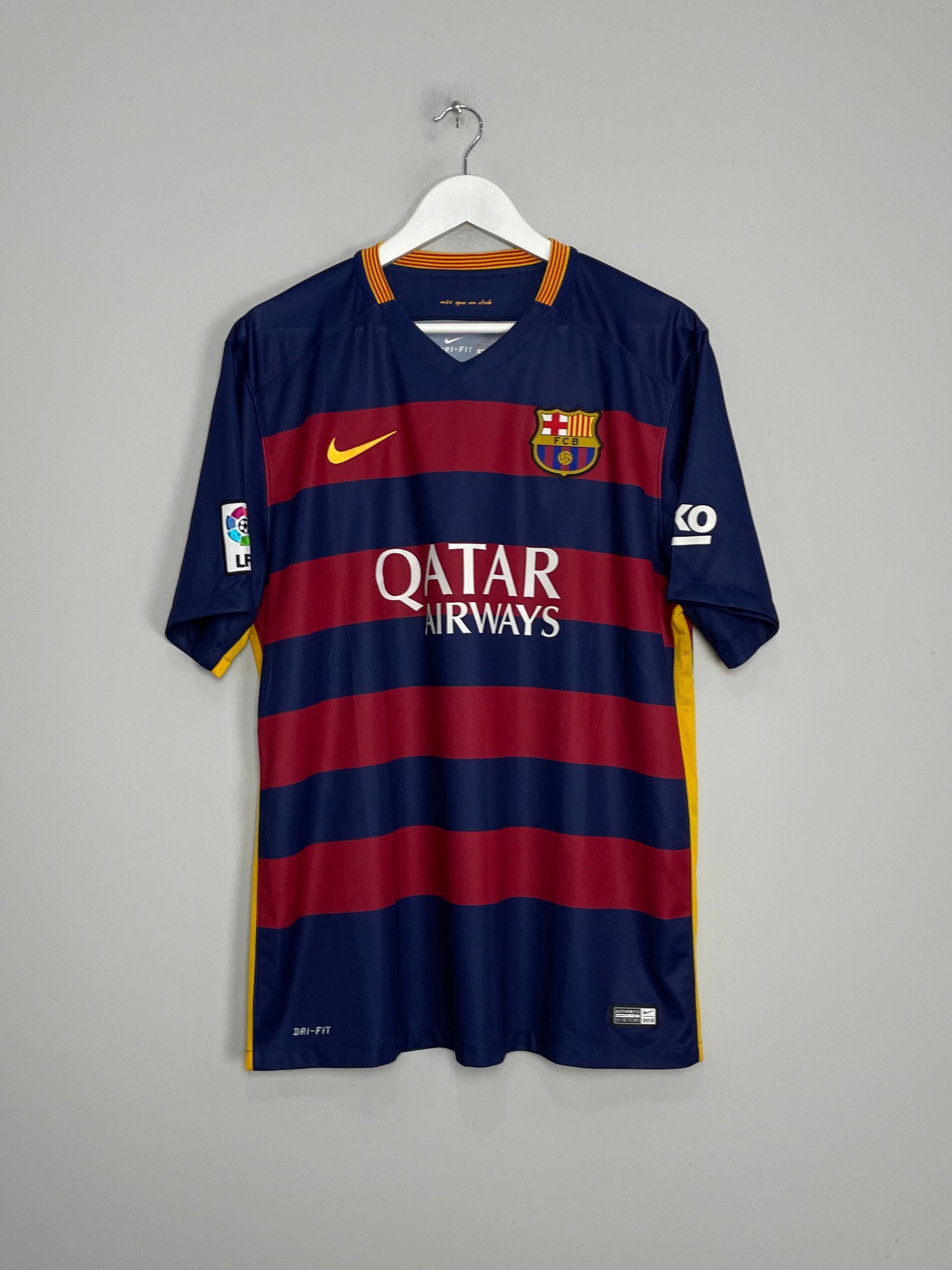 Shop 2015/16 BARCELONA MESSI #10 HOME SHIRT (XL) NIKE, classic football shirts, vintage football shirts & retro soccer jerseys at Cult Kits