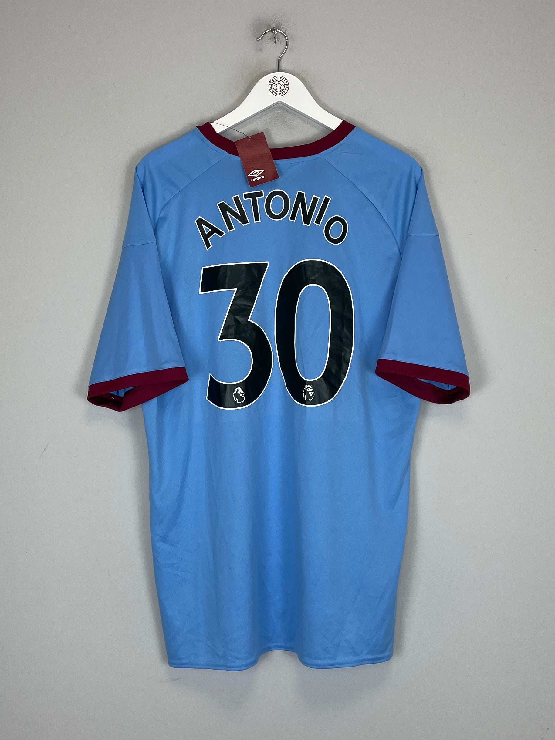 Shop 2020/21 WEST HAM ANTONIO #30 *BNWT* AWAY SHIRT (XXXL) UMBRO, classic football shirts, vintage football shirts & retro soccer jerseys at Cult Kits