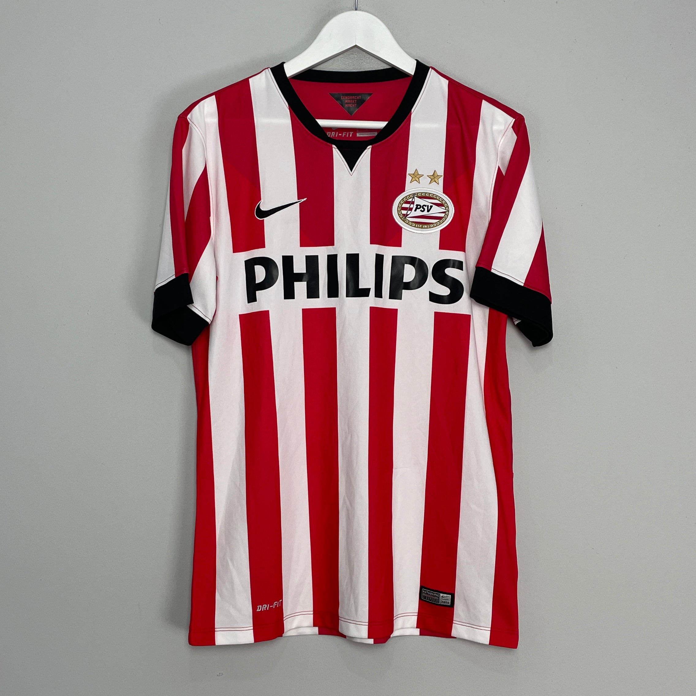 Shop 2014/15 PSV HOME SHIRT (M) NIKE, classic football shirts, vintage football shirts & retro soccer jerseys at Cult Kits