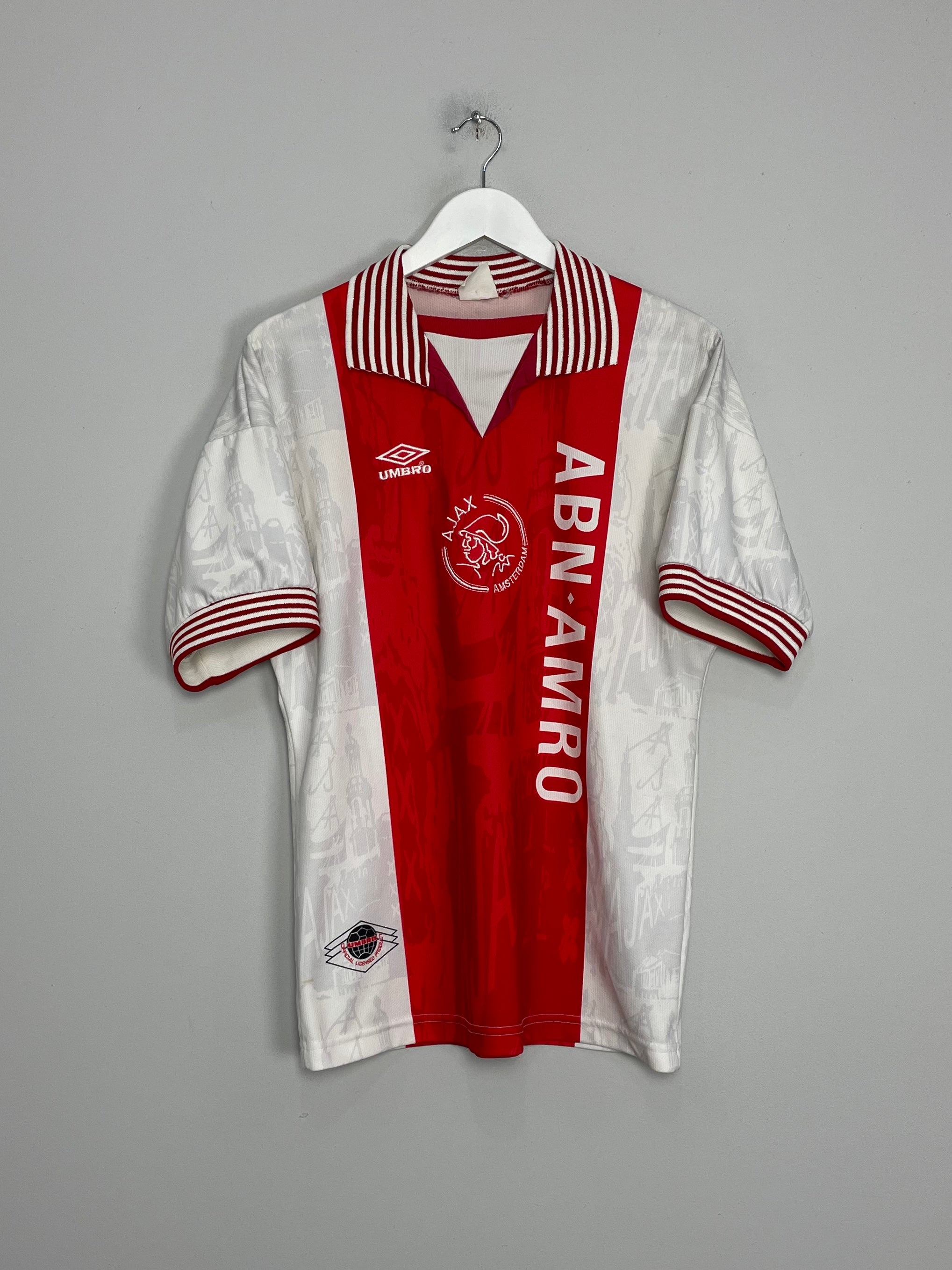 Shop 1996/97 AJAX HOME SHIRT (L) UMBRO, classic football shirts, vintage football shirts & retro soccer jerseys at Cult Kits