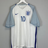 Shop 2016/17 ENGLAND ROONEY #10 HOME SHIRT (XXL) NIKE, classic football shirts, vintage football shirts & retro soccer jerseys at Cult Kits