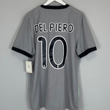 Shop 2009/11 JUVENTUS DEL PIERO #10 *BNWT* AWAY SHIRT (L) NIKE, classic football shirts, vintage football shirts & retro soccer jerseys at Cult Kits