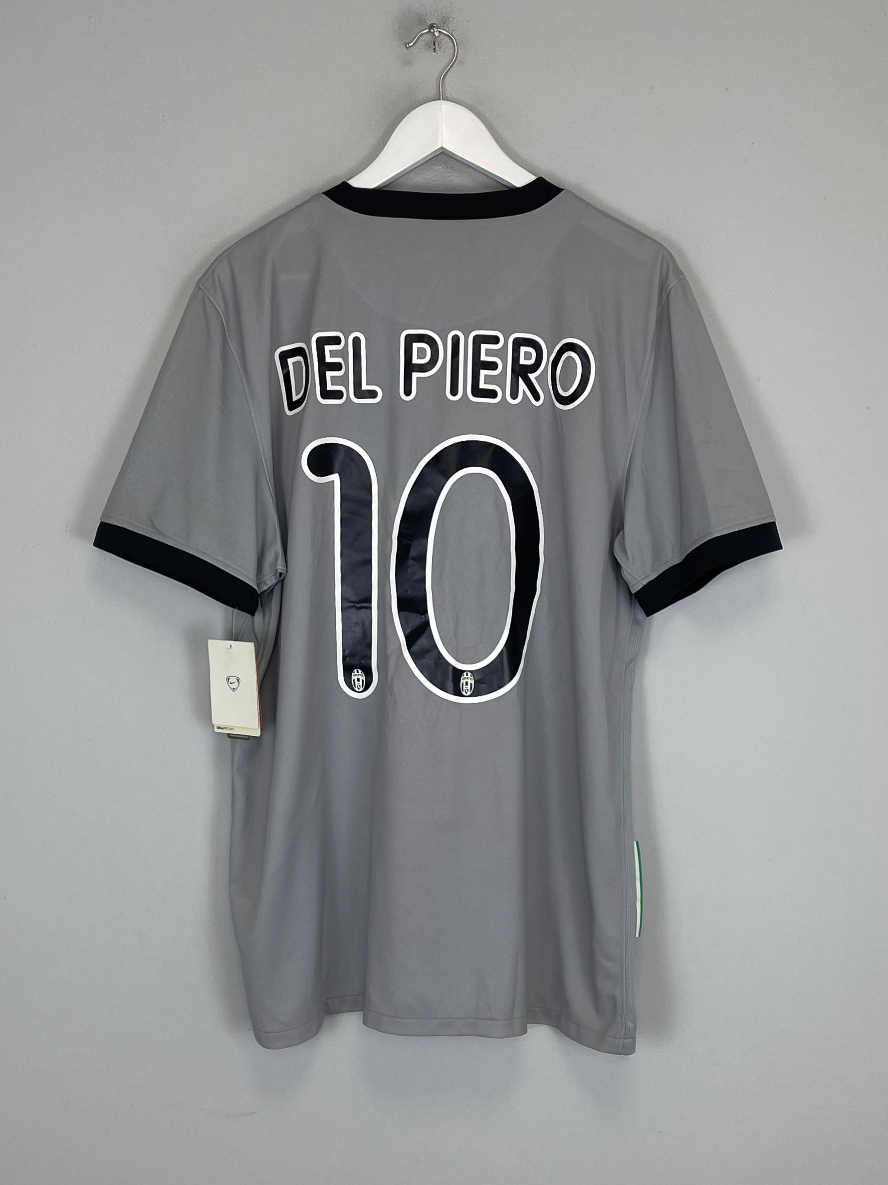 Shop 2009/11 JUVENTUS DEL PIERO #10 *BNWT* AWAY SHIRT (L) NIKE, classic football shirts, vintage football shirts & retro soccer jerseys at Cult Kits