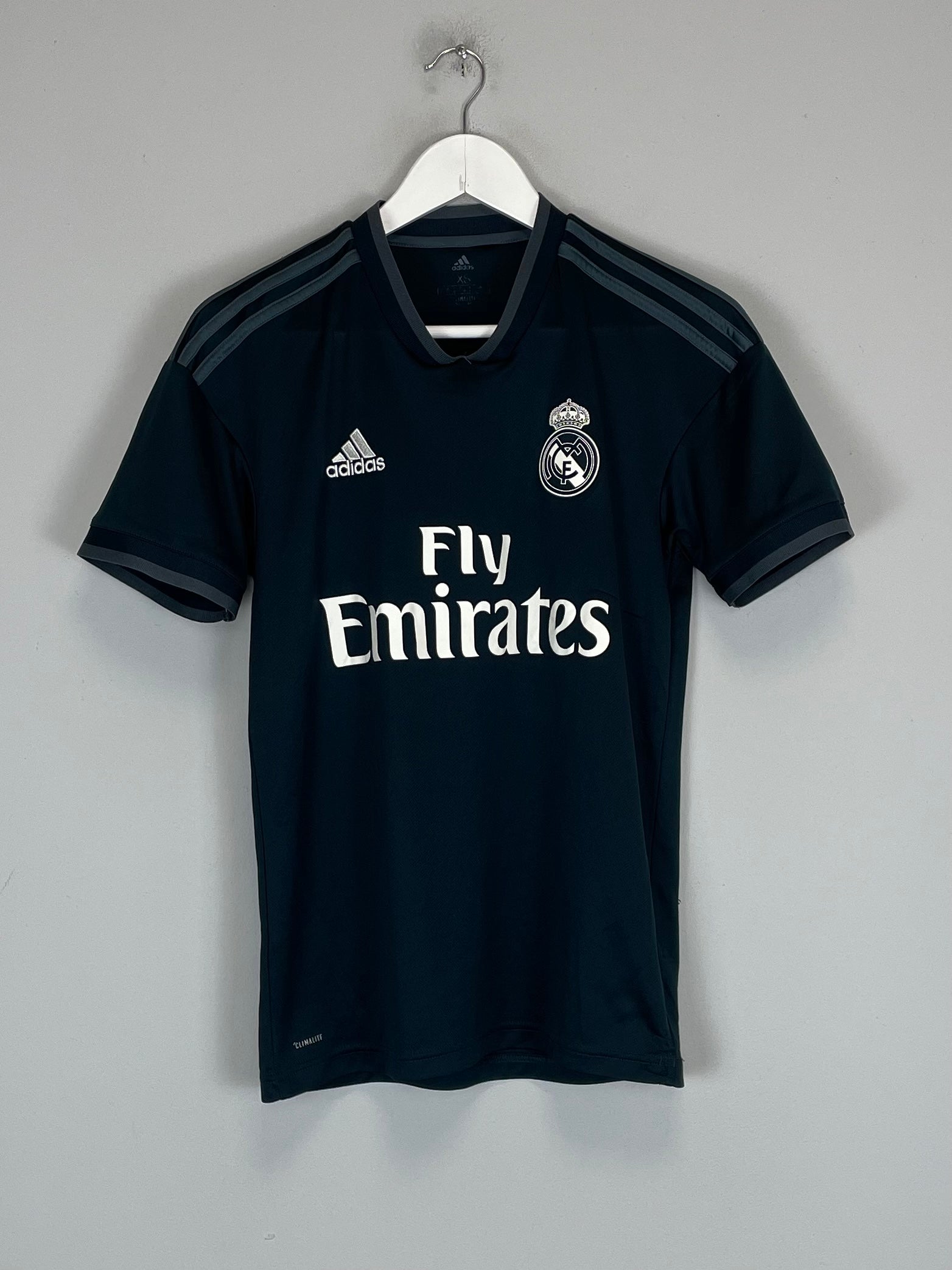 Shop 2018/19 REAL MADRID AWAY SHIRT (XS) ADIDAS, classic football shirts, vintage football shirts & retro soccer jerseys at Cult Kits
