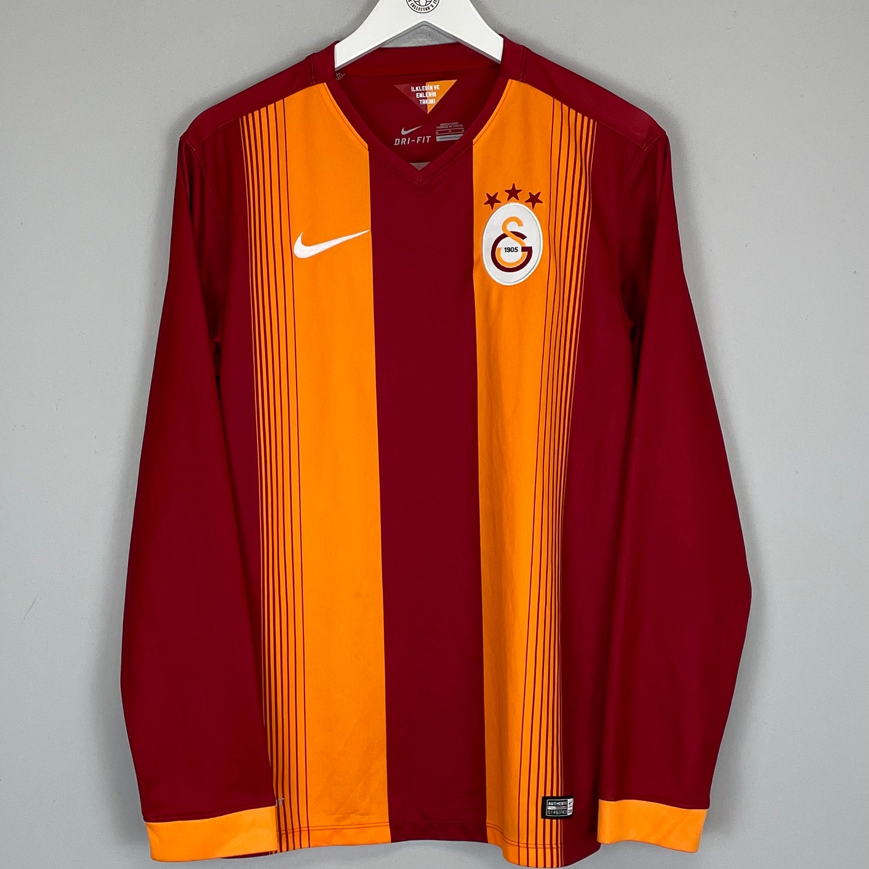 Shop 2014/15 GALATASARAY L/S HOME SHIRT (M) NIKE, classic football shirts, vintage football shirts & retro soccer jerseys at Cult Kits