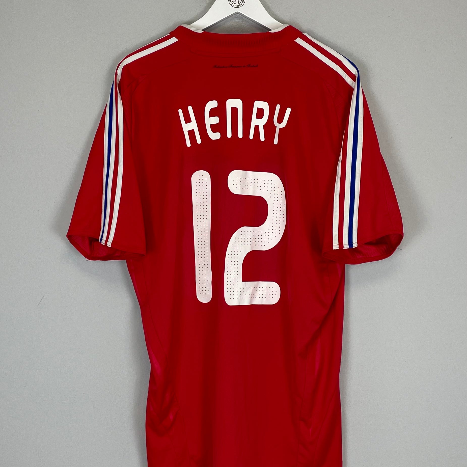 Shop 2008/09 FRANCE HENRY #12 AWAY SHIRT (XL) ADIDAS, classic football shirts, vintage football shirts & retro soccer jerseys at Cult Kits