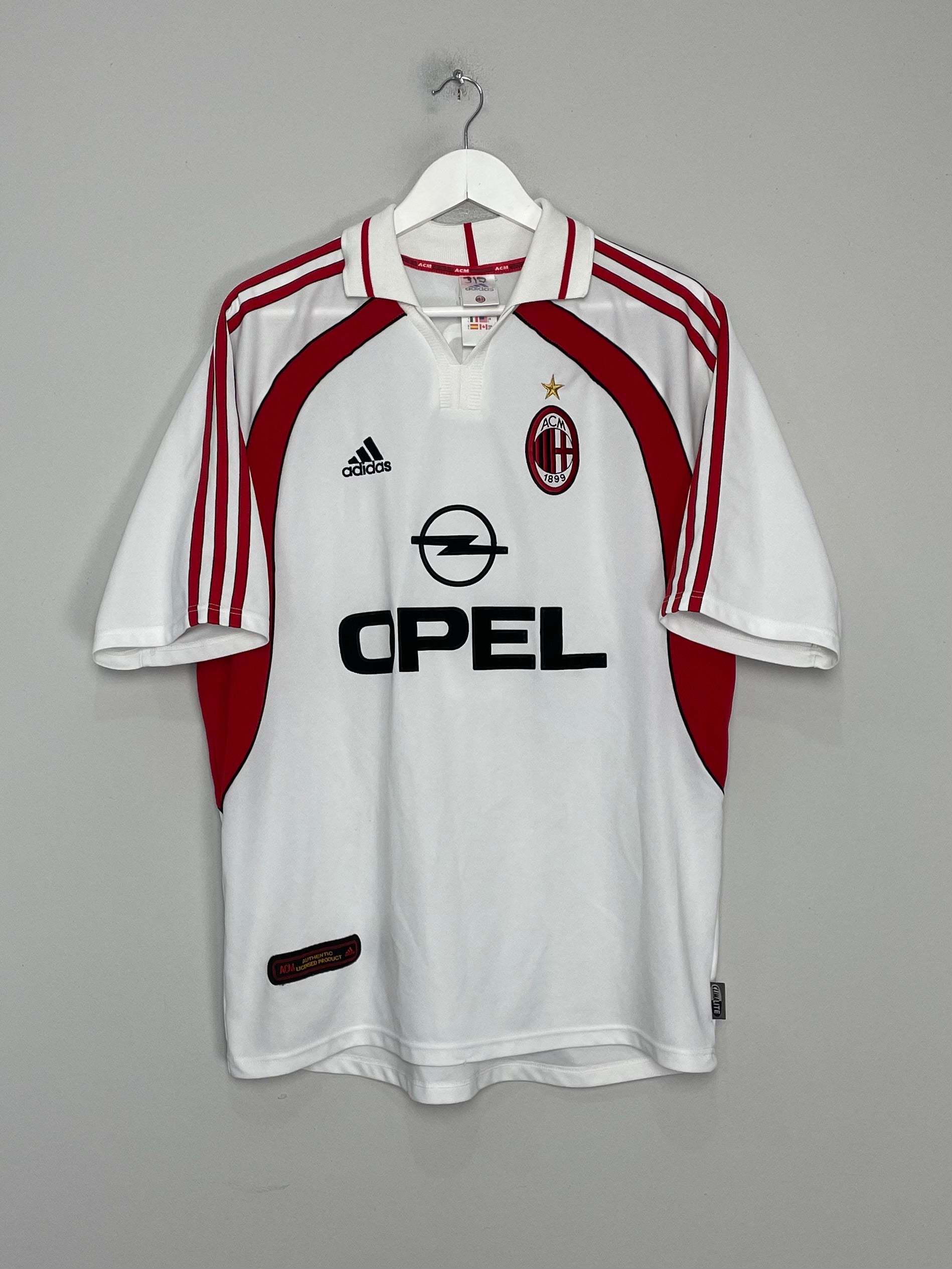 Shop 2001/02 AC MILAN MALDINI #3 AWAY SHIRT (L) ADIDAS, classic football shirts, vintage football shirts & retro soccer jerseys at Cult Kits