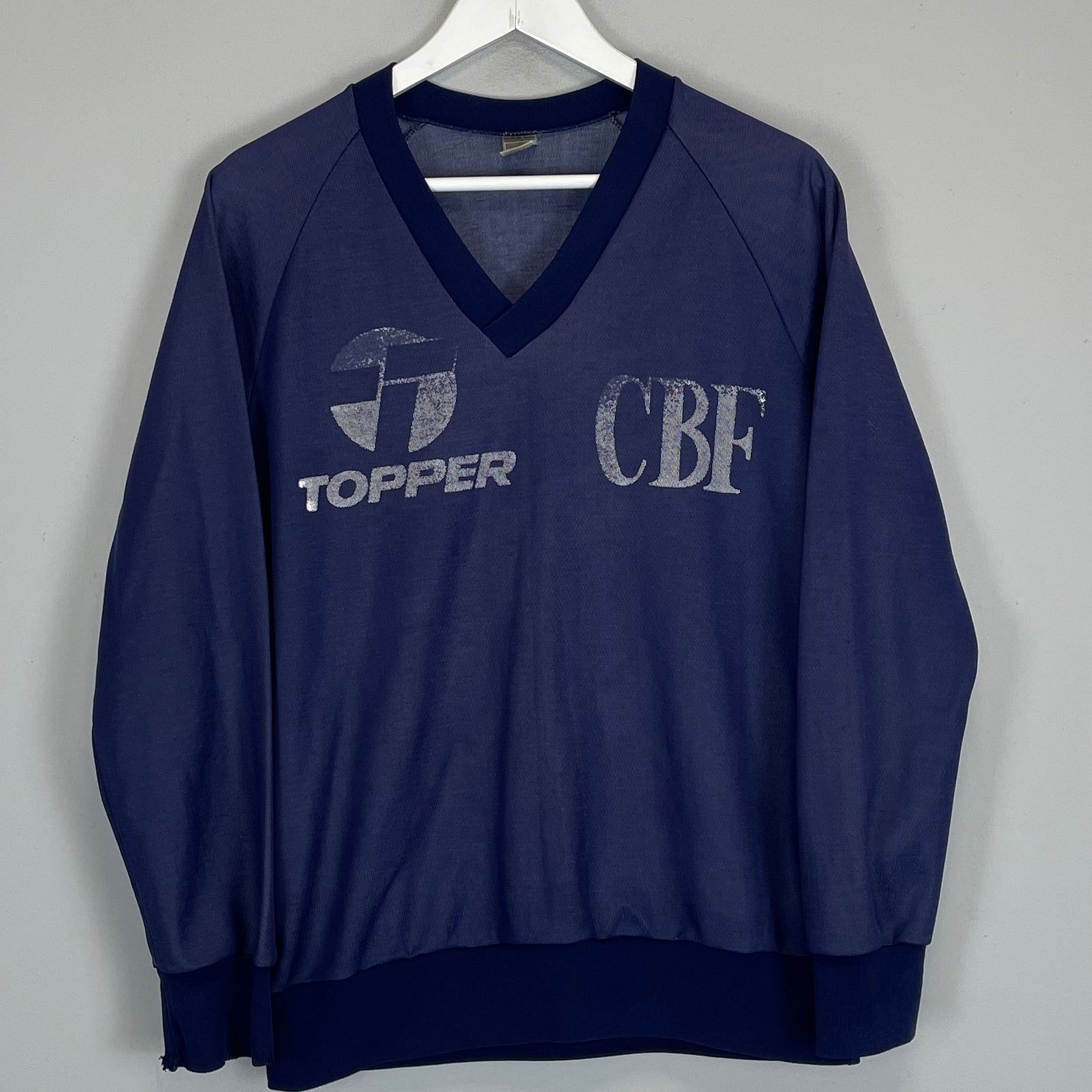 Shop 1980/84 BRAZIL TRAINING SHIRT (M) TOPPER, classic football shirts, vintage football shirts & retro soccer jerseys at Cult Kits