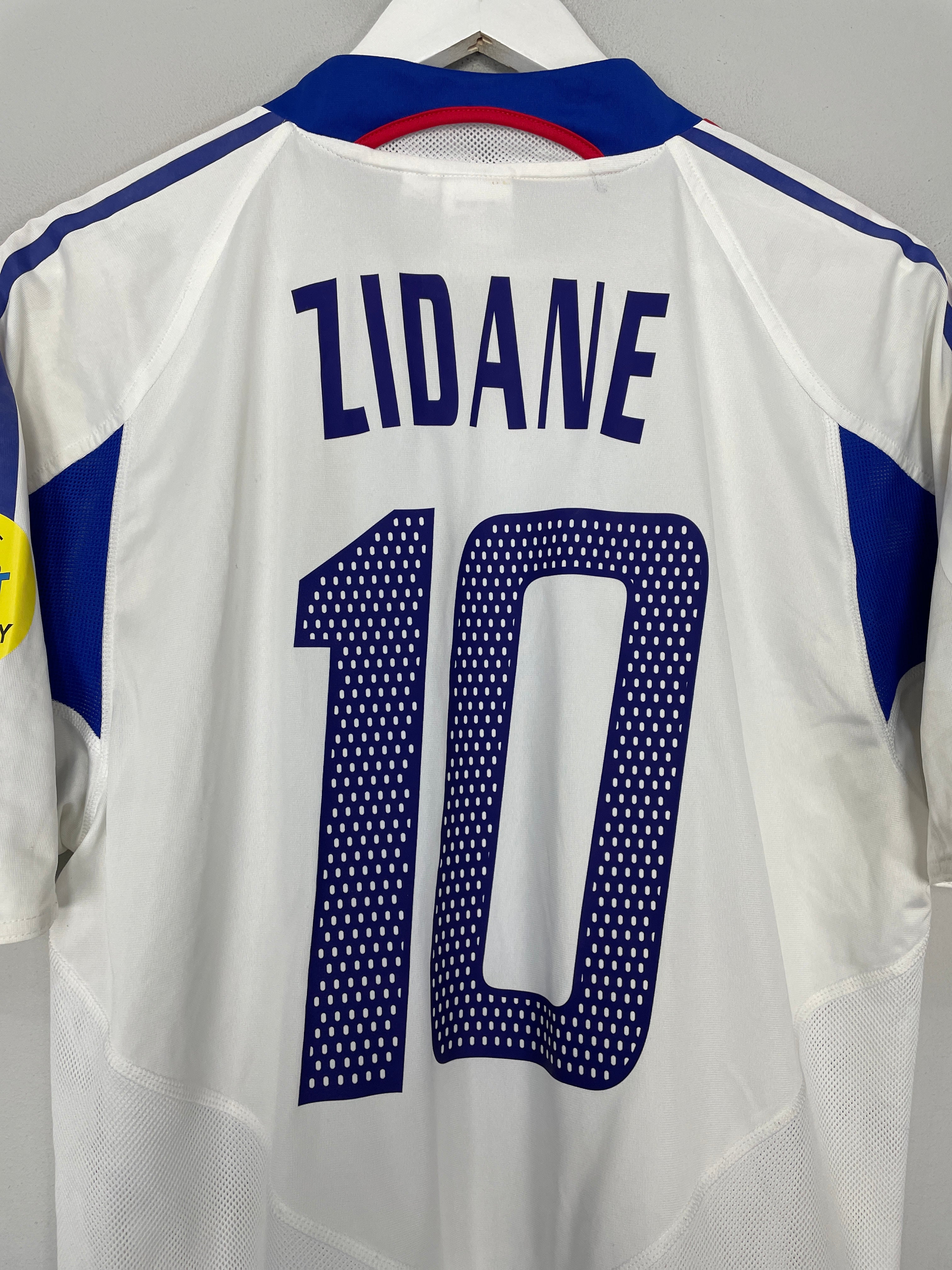 Shop 2004/06 FRANCE ZIDANE #10 AWAY SHIRT (M) ADIDAS, classic football shirts, vintage football shirts & retro soccer jerseys at Cult Kits
