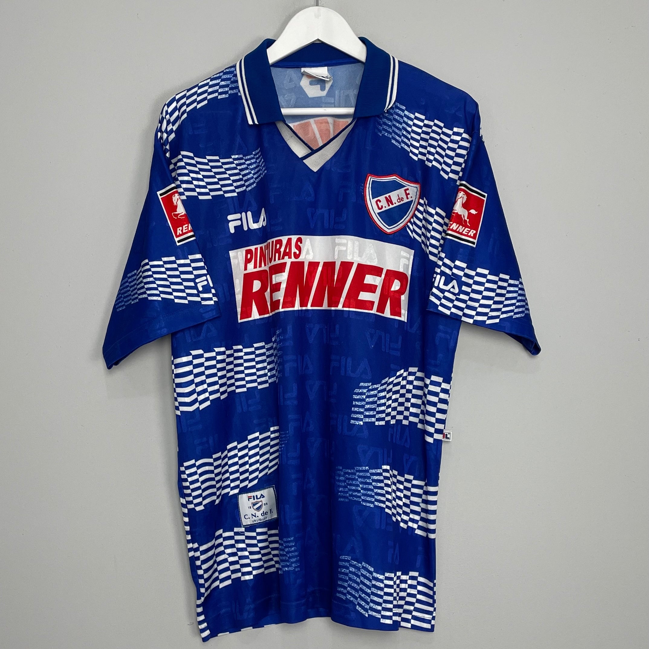 Shop 1998 CLUB NACIONAL AWAY SHIRT (XL) FILA, classic football shirts, vintage football shirts & retro soccer jerseys at Cult Kits