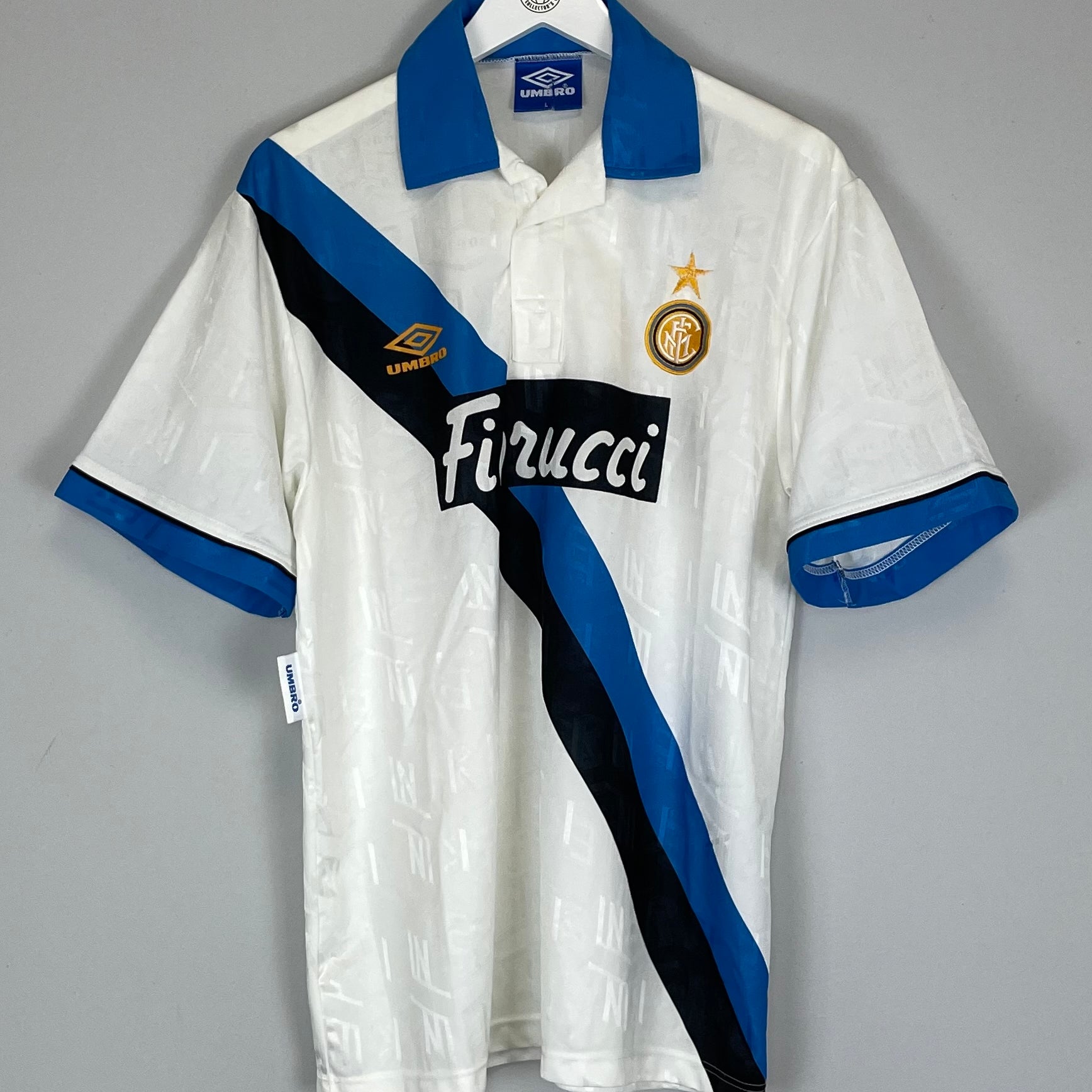Shop 1993/94 INTER MILAN AWAY SHIRT (L) UMBRO, classic football shirts, vintage football shirts & retro soccer jerseys at Cult Kits