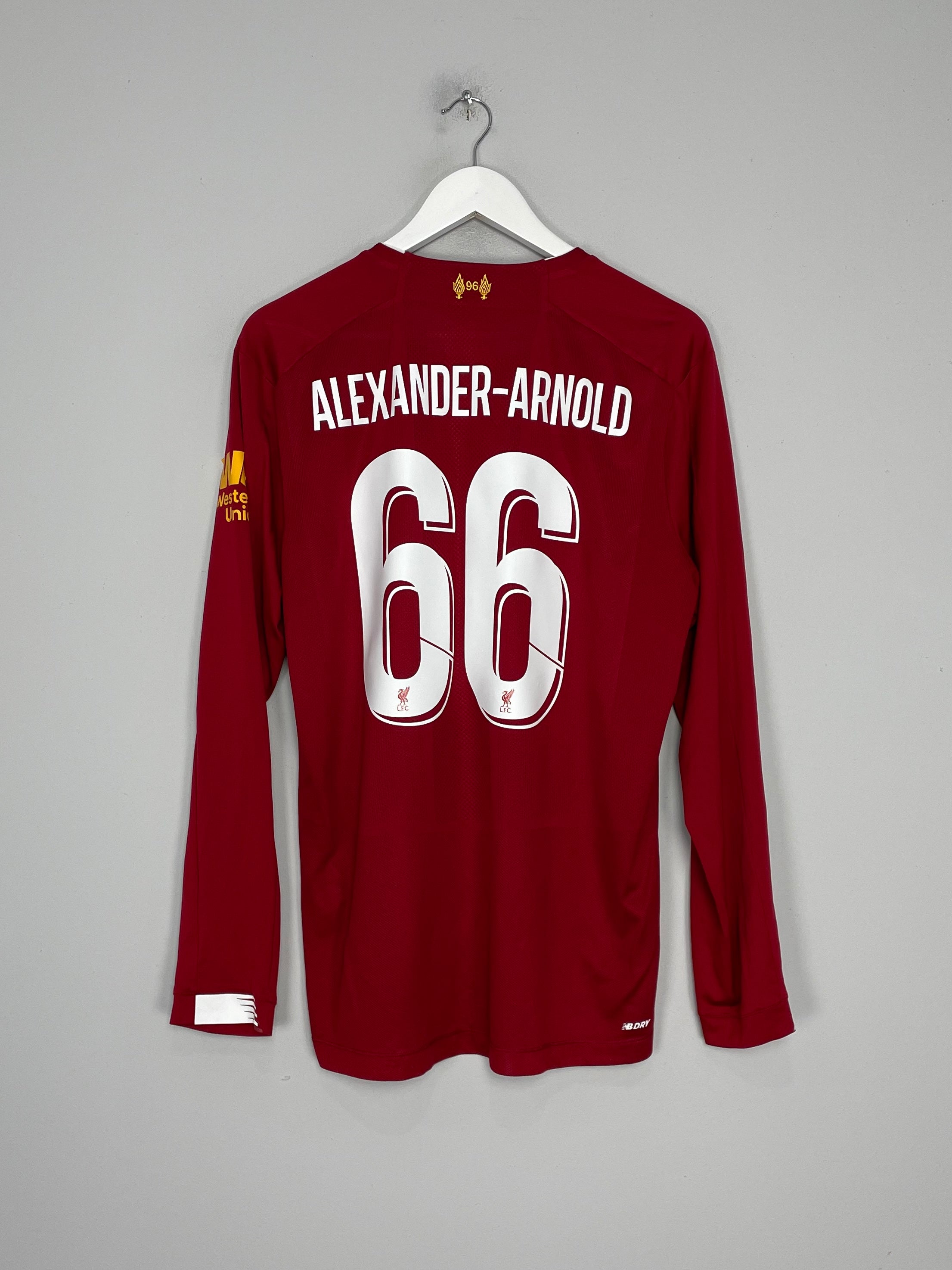 Shop 2019/20 LIVERPOOL ALEXANDER ARNOLD #66 L/S HOME SHIRT (L) NEW BALANCE, classic football shirts, vintage football shirts & retro soccer jerseys at Cult Kits