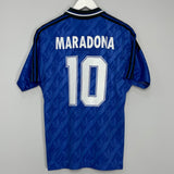 Shop 1994 ARGENTINA MARADONA #10 AWAY SHIRT (M) ADIDAS, classic football shirts, vintage football shirts & retro soccer jerseys at Cult Kits