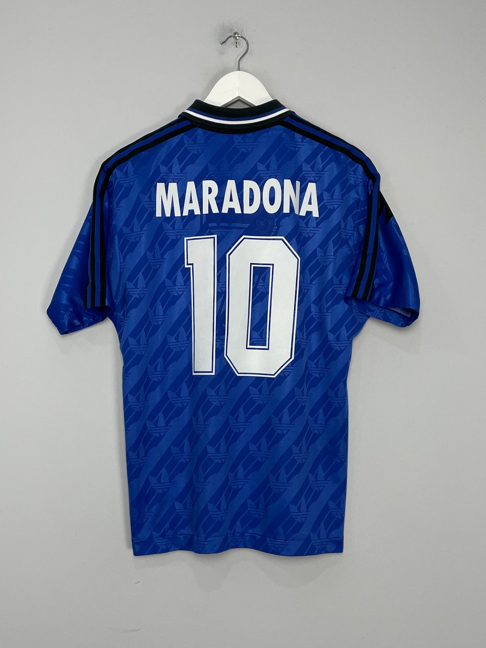 Shop 1994 ARGENTINA MARADONA #10 AWAY SHIRT (M) ADIDAS, classic football shirts, vintage football shirts & retro soccer jerseys at Cult Kits