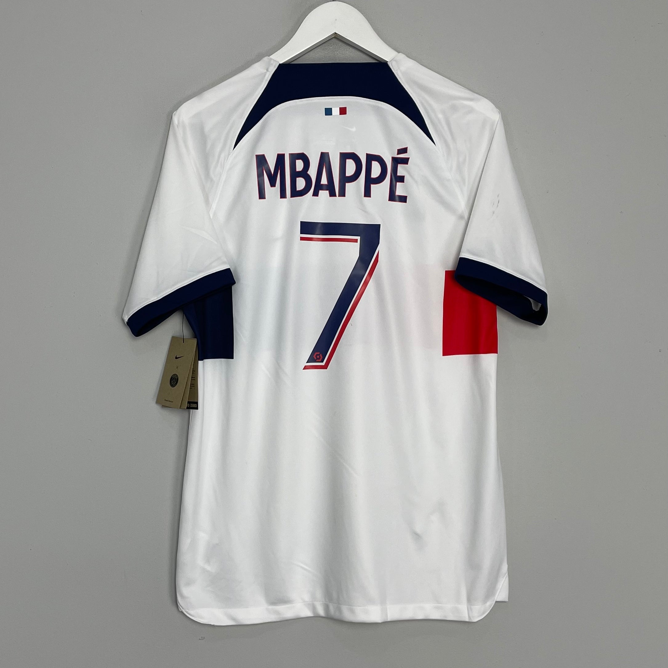 Shop 2023/24 PSG MBAPPE #7 *BNWT* AWAY SHIRT (M) NIKE, classic football shirts, vintage football shirts & retro soccer jerseys at Cult Kits