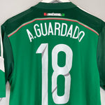 Shop 2014/15 MEXICO A.GUARDADO #18 HOME SHIRT (M) ADIDAS, classic football shirts, vintage football shirts & retro soccer jerseys at Cult Kits