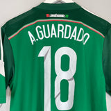 Shop 2014/15 MEXICO A.GUARDADO #18 HOME SHIRT (M) ADIDAS, classic football shirts, vintage football shirts & retro soccer jerseys at Cult Kits