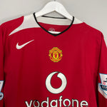 Shop 2004/06 MANCHESTER UNITED RONALDO #7 L/S HOME SHIRT (L) NIKE, classic football shirts, vintage football shirts & retro soccer jerseys at Cult Kits