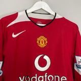 Shop 2004/06 MANCHESTER UNITED RONALDO #7 L/S HOME SHIRT (L) NIKE, classic football shirts, vintage football shirts & retro soccer jerseys at Cult Kits