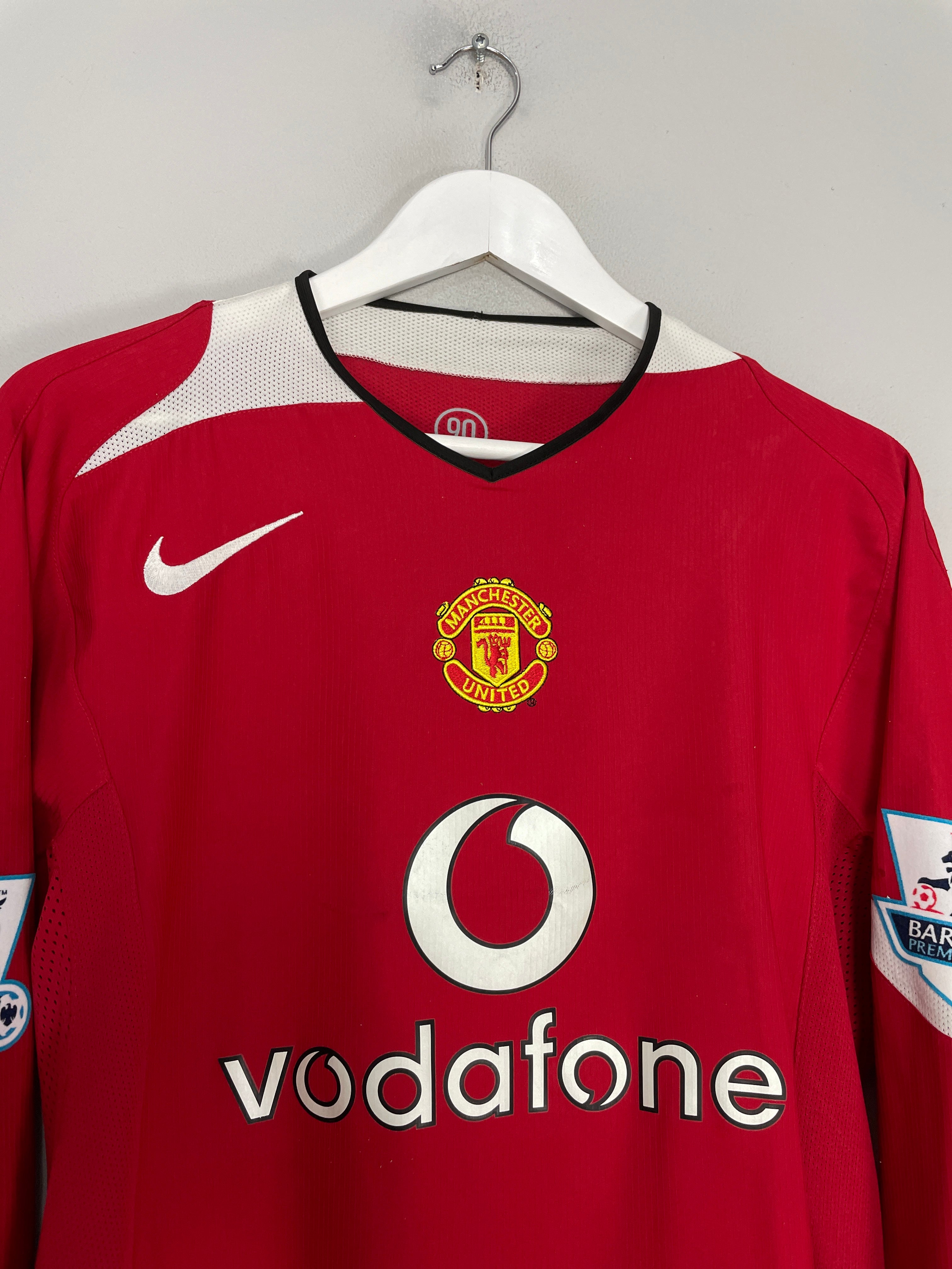 Shop 2004/06 MANCHESTER UNITED RONALDO #7 L/S HOME SHIRT (L) NIKE, classic football shirts, vintage football shirts & retro soccer jerseys at Cult Kits