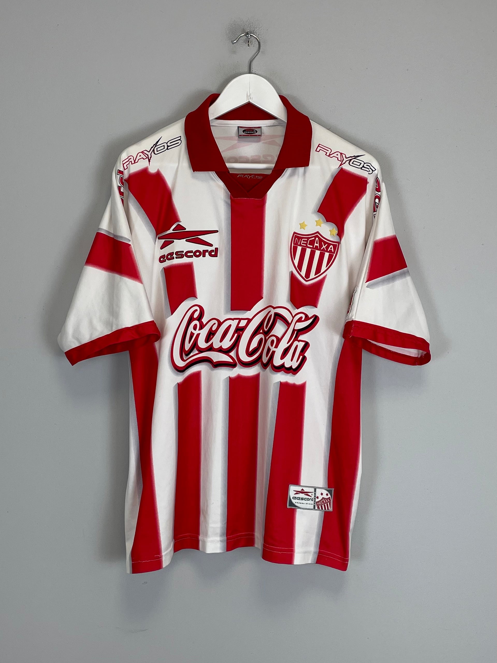 Shop 1999/00 NECAXA #11 HOME SHIRT (L) EESCORD, classic football shirts, vintage football shirts & retro soccer jerseys at Cult Kits