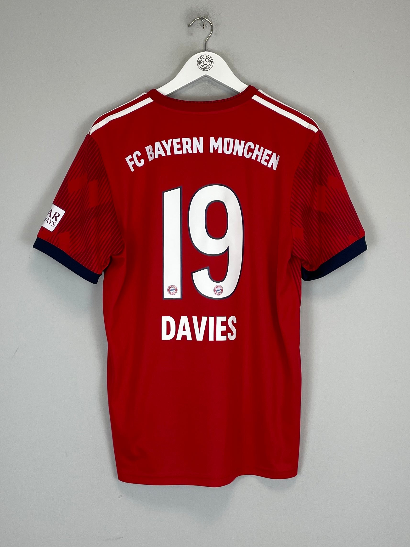 2018/19 BAYERN MUNICH DAVIES #19 HOME SHIRT (L) ADIDAS