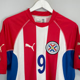 2002/03 PARAGUAY SANTA CRUZ #9 HOME SHIRT (M) PUMA
