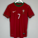 Shop 2012/13 PORTUGAL RONALDO #7 *PLAYER ISSUE vs ISRAEL* HOME SHIRT (M) NIKE, classic football shirts, vintage football shirts & retro soccer jerseys at Cult Kits
