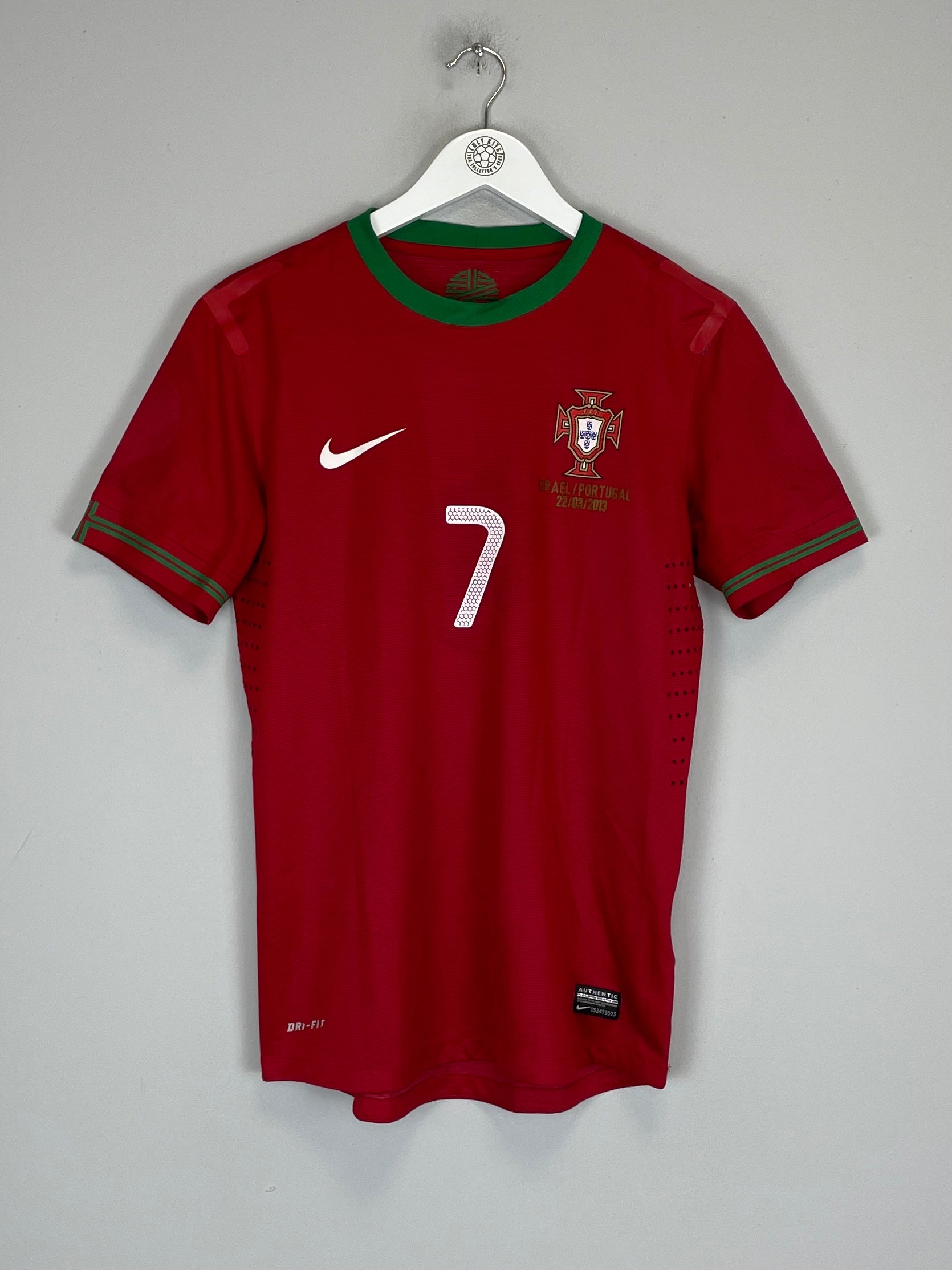 Shop 2012/13 PORTUGAL RONALDO #7 *PLAYER ISSUE vs ISRAEL* HOME SHIRT (M) NIKE, classic football shirts, vintage football shirts & retro soccer jerseys at Cult Kits