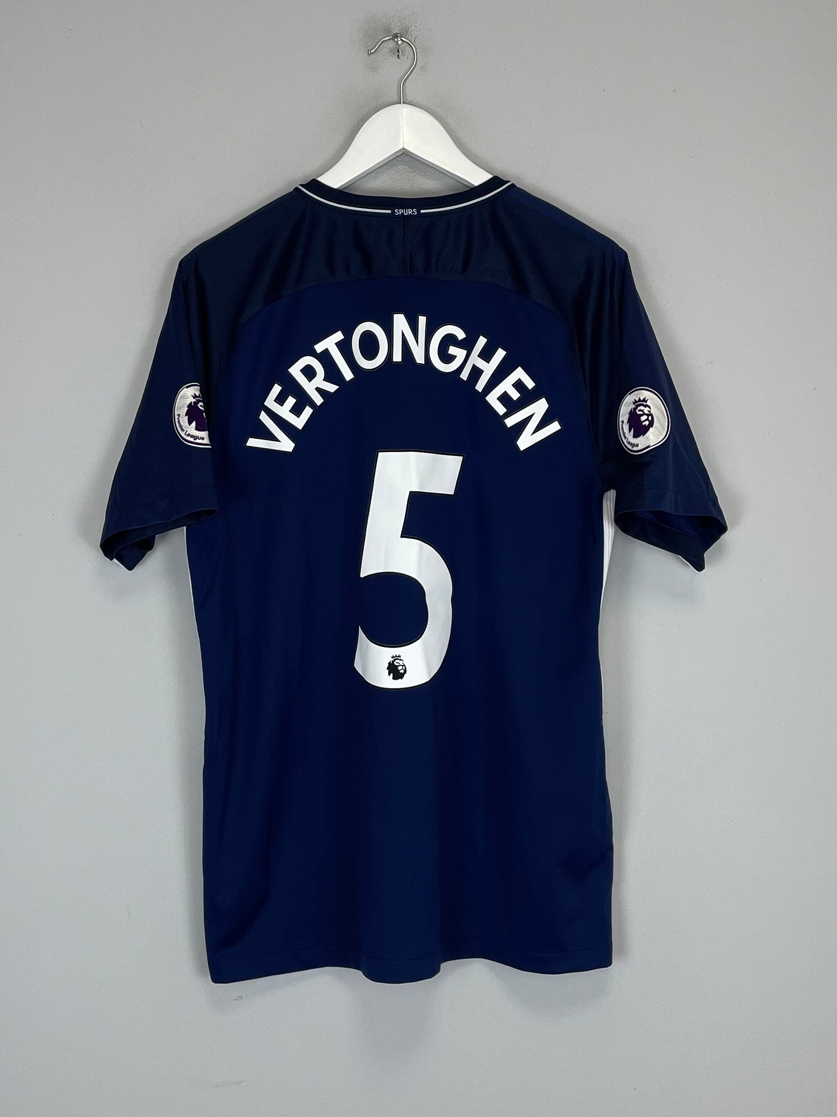 Shop 2017/18 TOTTENHAM VERTONGHEN #5 AWAY SHIRT (L) NIKE, classic football shirts, vintage football shirts & retro soccer jerseys at Cult Kits