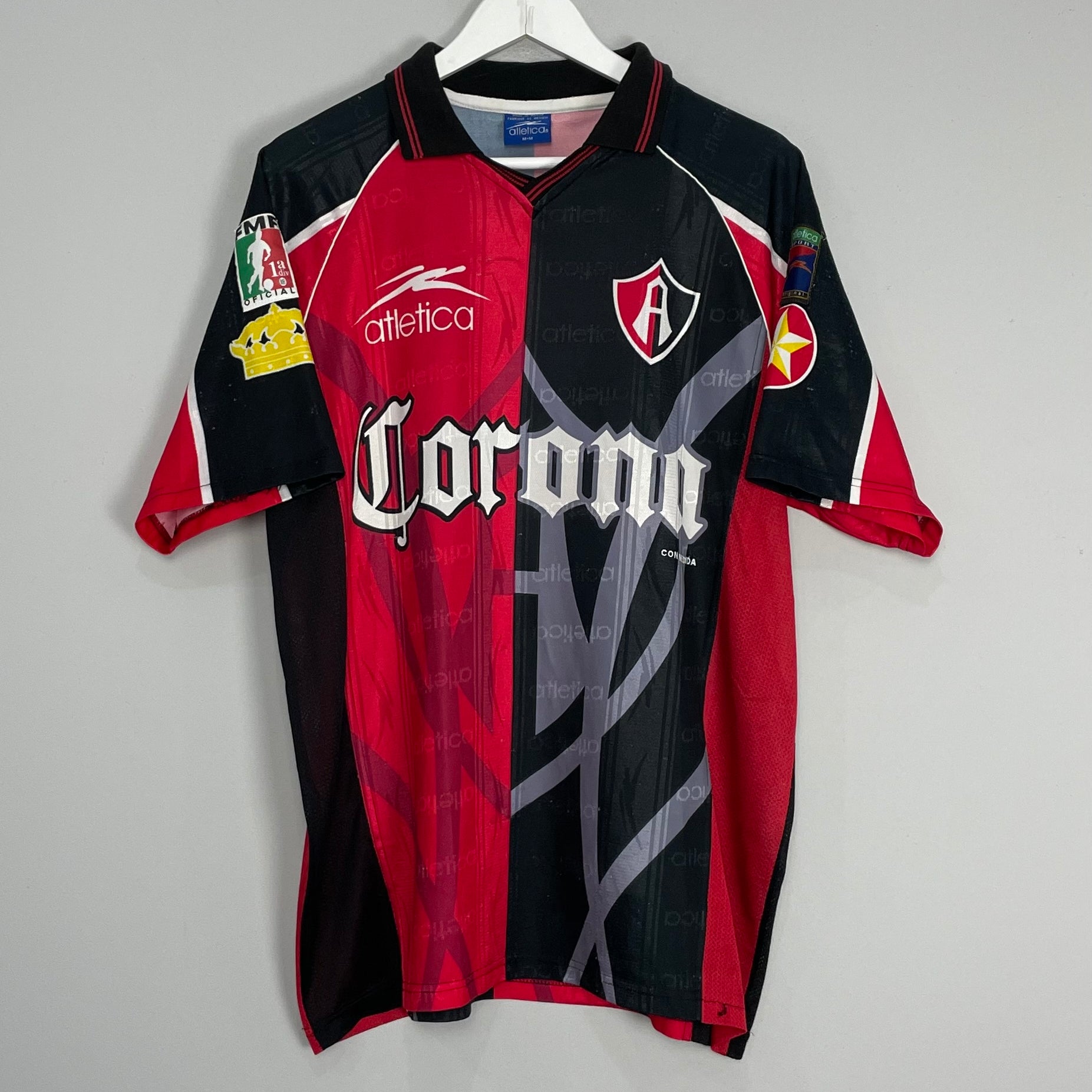 Shop 1998/99 ATLAS HOME SHIRT (M) ATLETICA, classic football shirts, vintage football shirts & retro soccer jerseys at Cult Kits
