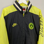 Shop 1996/97 DORTMUND RAIN JACKET (XL) NIKE, classic football shirts, vintage football shirts & retro soccer jerseys at Cult Kits