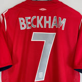 Shop 2004/06 ENGLAND BECKHAM #7 AWAY SHIRT (XL) UMBRO, classic football shirts, vintage football shirts & retro soccer jerseys at Cult Kits