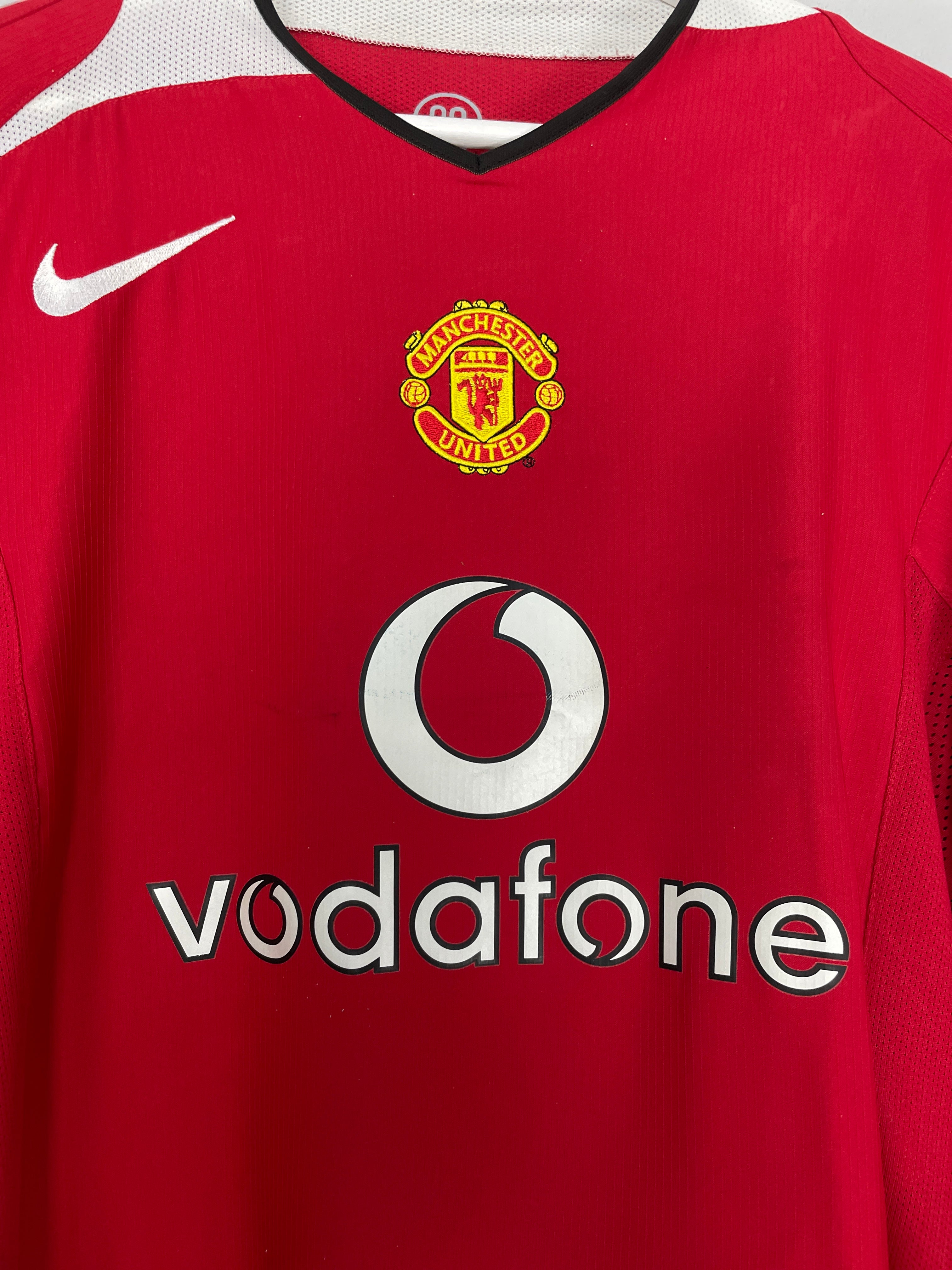 Shop 2004/06 MANCHESTER UNITED RONALDO #7 L/S HOME SHIRT (L) NIKE, classic football shirts, vintage football shirts & retro soccer jerseys at Cult Kits