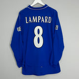 Shop 2001/03 CHELSEA LAMPARD #8 L/S *FA CUP FINAL* HOME SHIRT (L) UMBRO, classic football shirts, vintage football shirts & retro soccer jerseys at Cult Kits