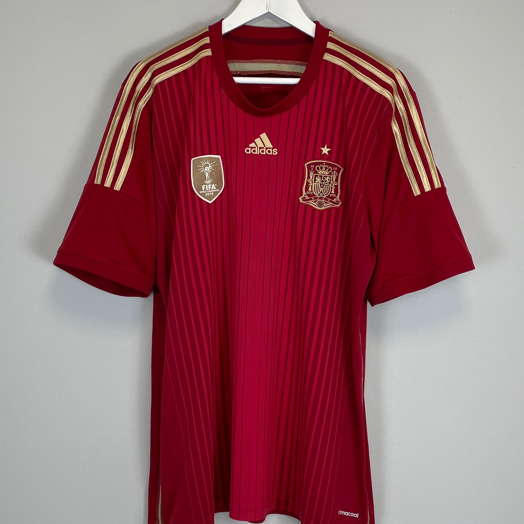 Shop 2014/15 SPAIN HOME SHIRT (XL) ADIDAS, classic football shirts, vintage football shirts & retro soccer jerseys at Cult Kits