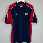 Shop 2002/03 ENGLAND TRAINING SHIRT (L) UMBRO, classic football shirts, vintage football shirts & retro soccer jerseys at Cult Kits