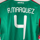 Shop 2010 MEXICO R.MARQUEZ #4 HOME SHIRT (L) ADIDAS, classic football shirts, vintage football shirts & retro soccer jerseys at Cult Kits