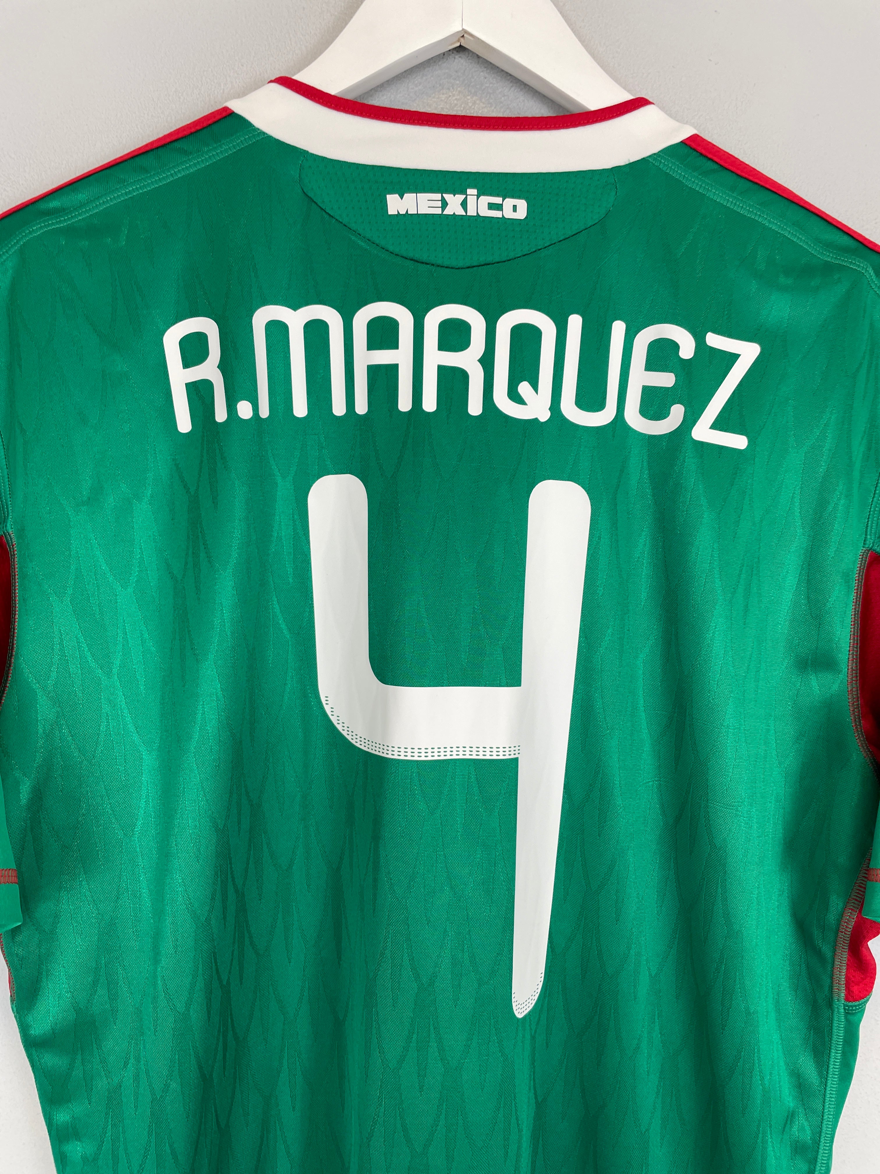 Shop 2010 MEXICO R.MARQUEZ #4 HOME SHIRT (L) ADIDAS, classic football shirts, vintage football shirts & retro soccer jerseys at Cult Kits