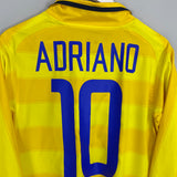 2003/04 INTER MILAN ADRIANO #10 L/S AWAY SHIRT (S) NIKE