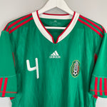 Shop 2010 MEXICO R.MARQUEZ #4 HOME SHIRT (L) ADIDAS, classic football shirts, vintage football shirts & retro soccer jerseys at Cult Kits