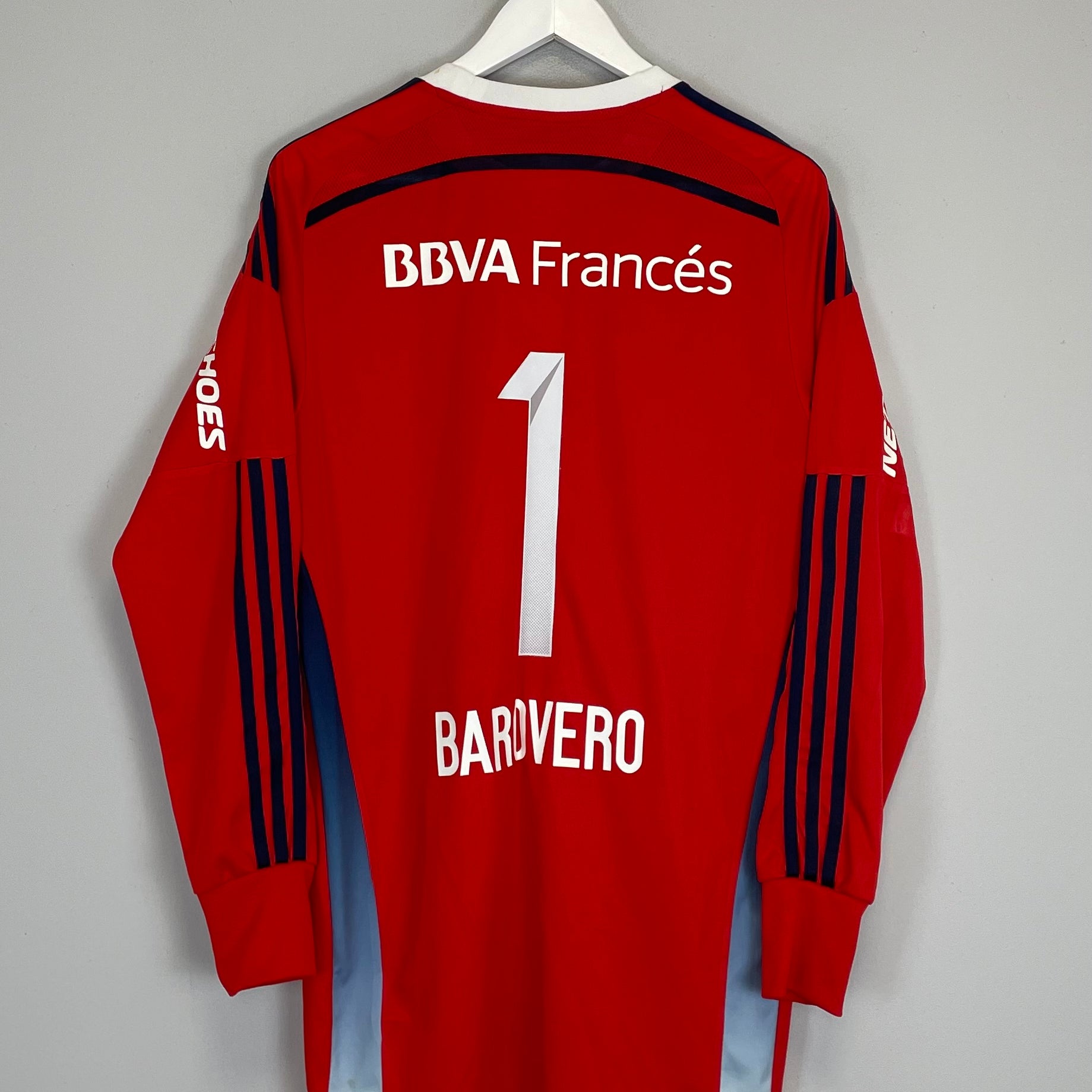 Shop 2014/15 RIVER PLATE BAROVERO #1 *PLAYER ISSUE* GK SHIRT (S) ADIDAS, classic football shirts, vintage football shirts & retro soccer jerseys at Cult Kits